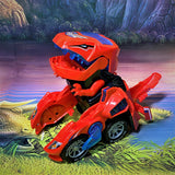 【LAST DAY SALE】Transforming Dinosaur LED Car