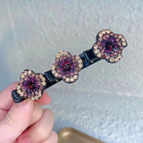 【LAST DAY SALE】Sparkling Crystal Stone Braided Hair Clips