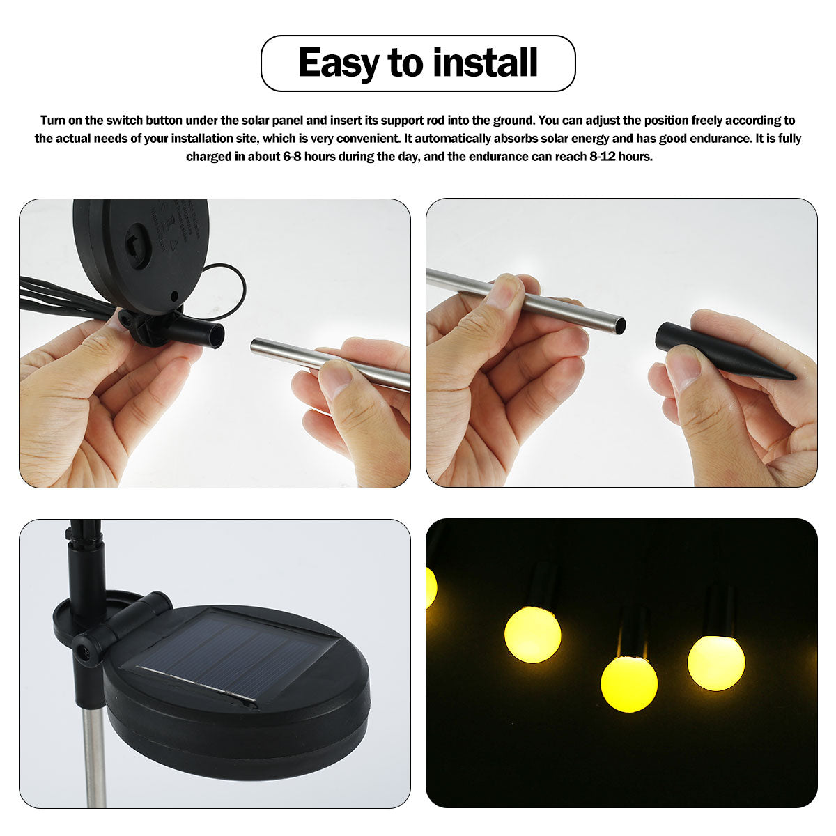 【LAST DAY SALE】Solar Powered Firefly Lights