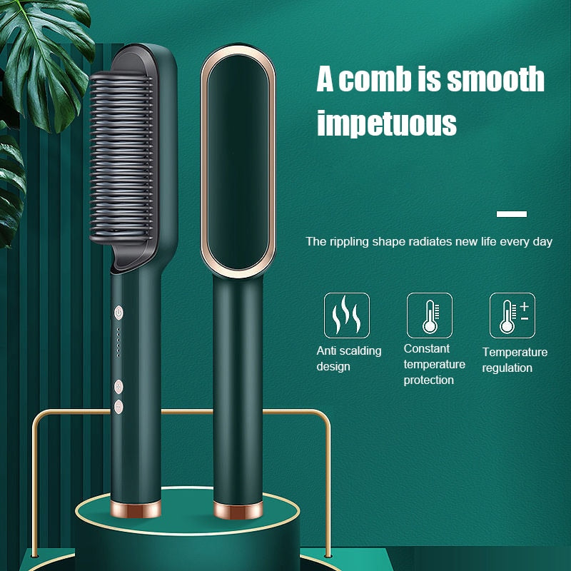 【LAST DAY SALE】StraightShine™ - Hair Straightener Brush