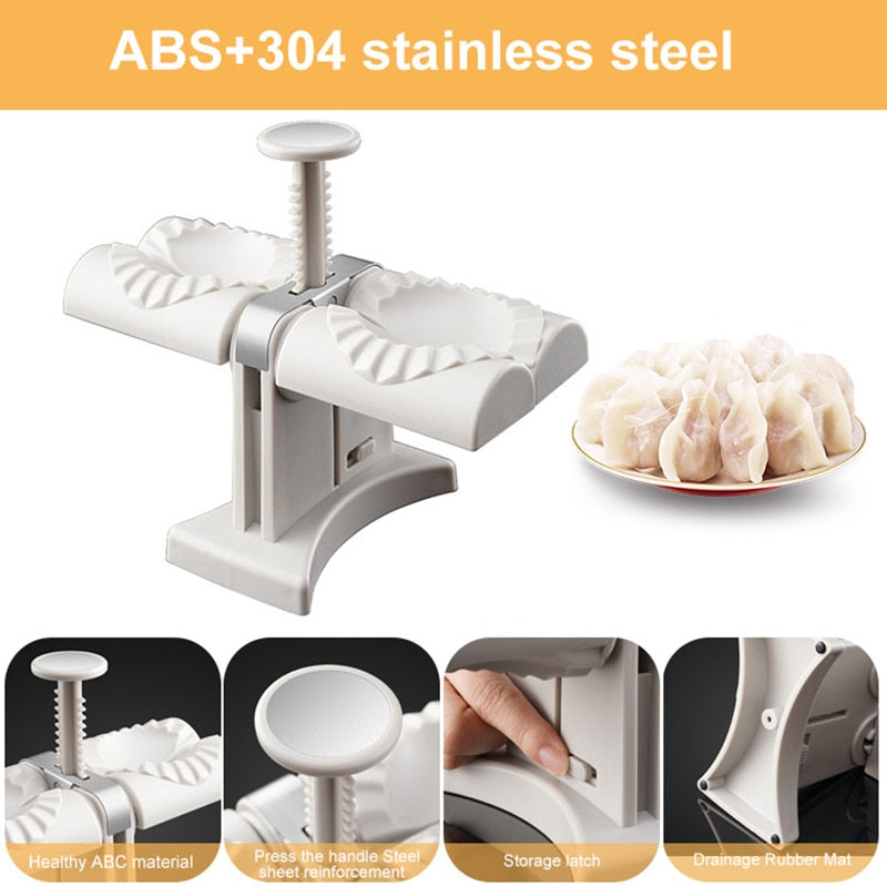 【LAST DAY SALE】Double head automatic dumpling maker mould