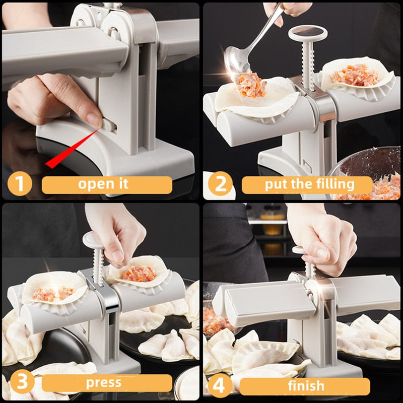 【LAST DAY SALE】Double head automatic dumpling maker mould
