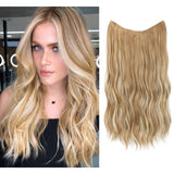 【LAST DAY SALE】Invisible Halo Hair Extensions - Strong and indestructible (Buy 1 Get 1 Free)