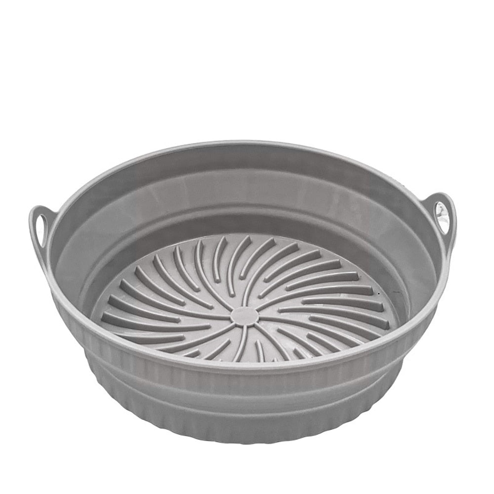 【LAST DAY SALE】Foldable Air Fryer Silicone Grill Pan