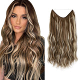 【LAST DAY SALE】Invisible Halo Hair Extensions - Strong and indestructible (Buy 1 Get 1 Free)