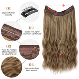 【LAST DAY SALE】Invisible Halo Hair Extensions - Strong and indestructible (Buy 1 Get 1 Free)