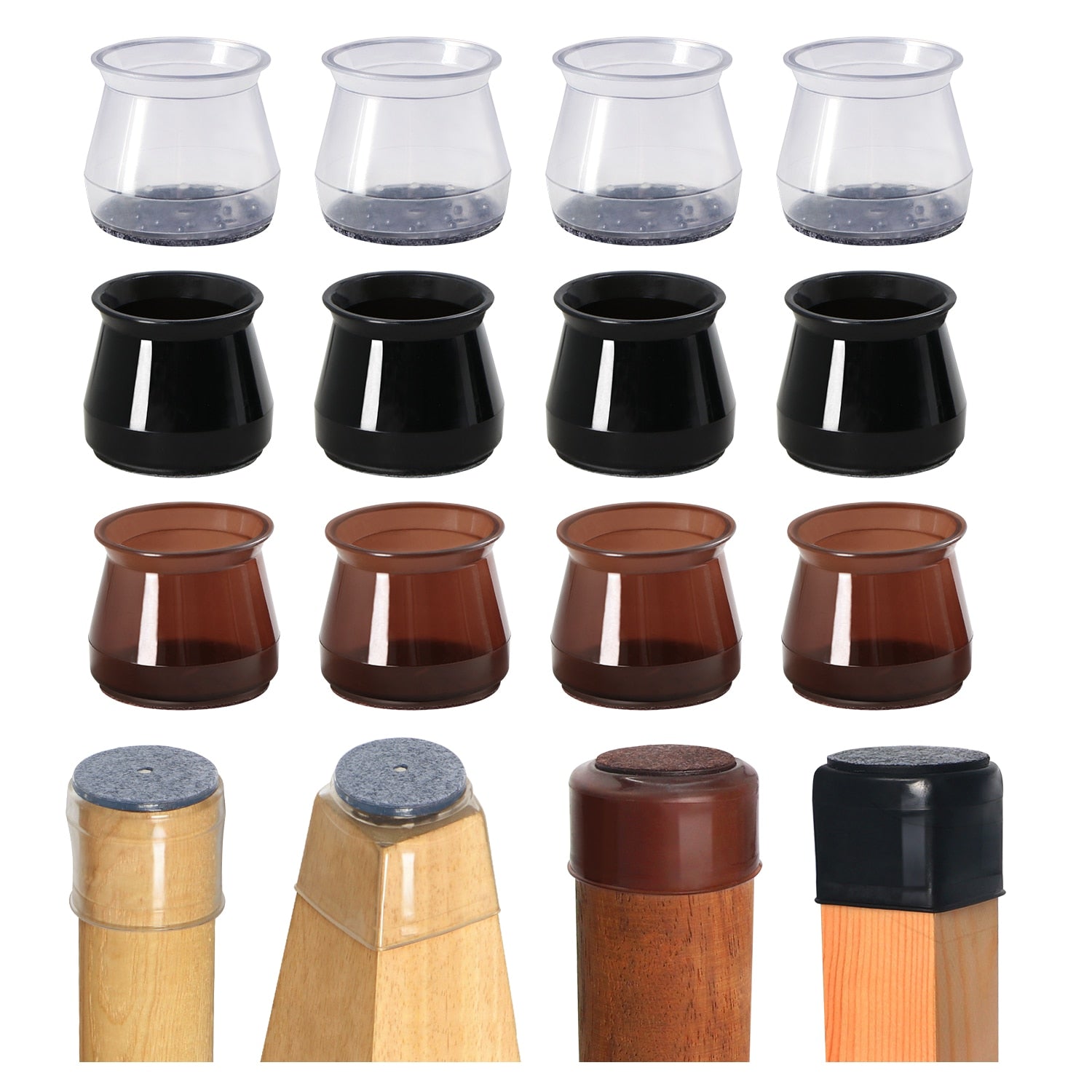【LAST DAY SALE】Ruby Sliders™ - Chair Leg Floor Protectors (8 Pcs)