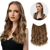 【LAST DAY SALE】Invisible Halo Hair Extensions - Strong and indestructible (Buy 1 Get 1 Free)