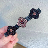 【LAST DAY SALE】Sparkling Crystal Stone Braided Hair Clips