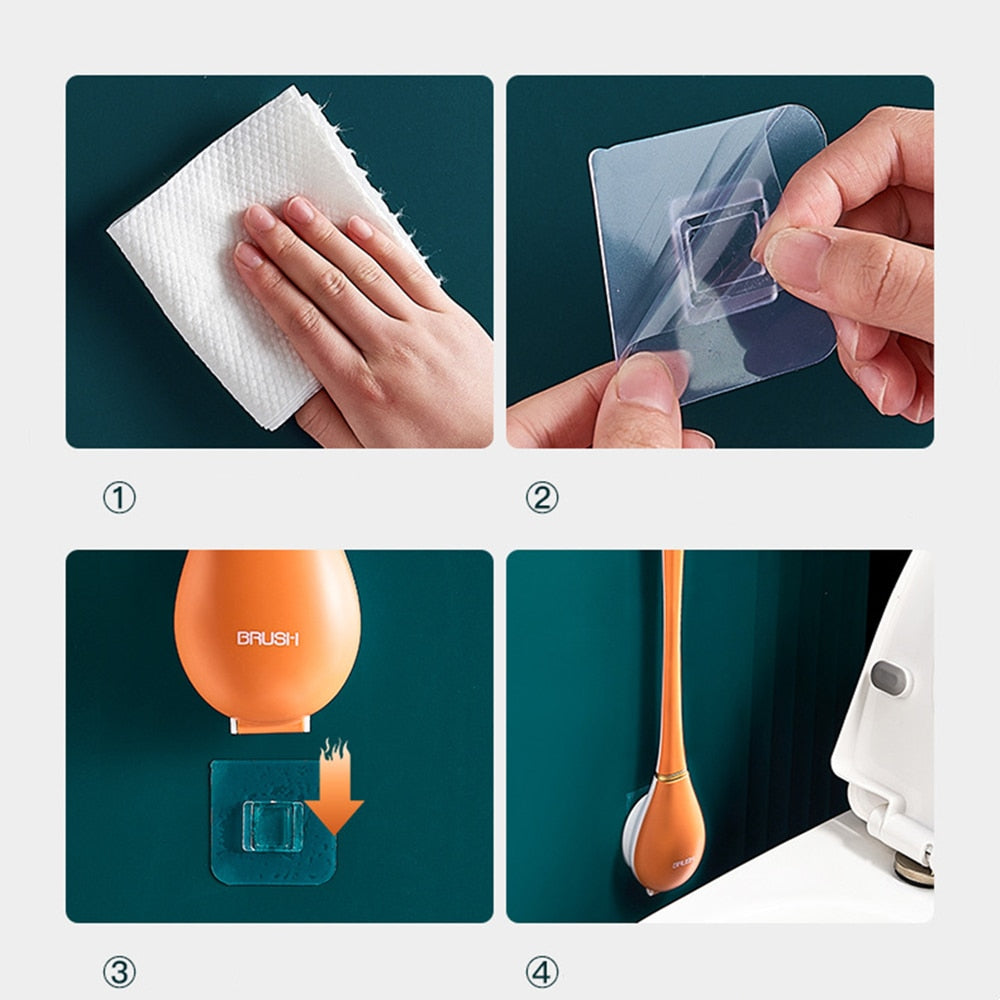 【LAST DAY SALE】Soft Silicone Toilet Brush