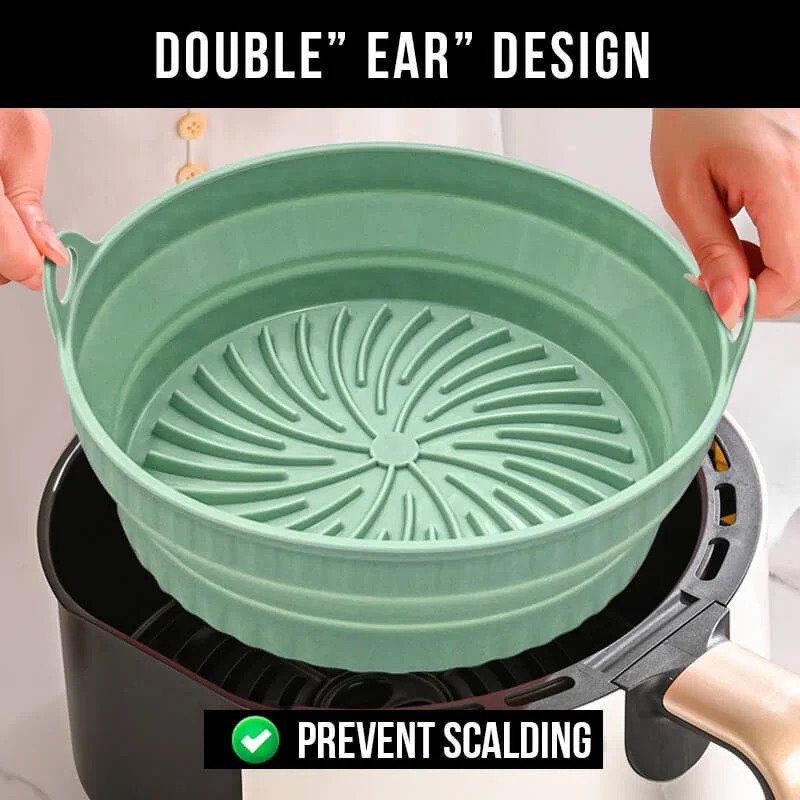 【LAST DAY SALE】Foldable Air Fryer Silicone Grill Pan