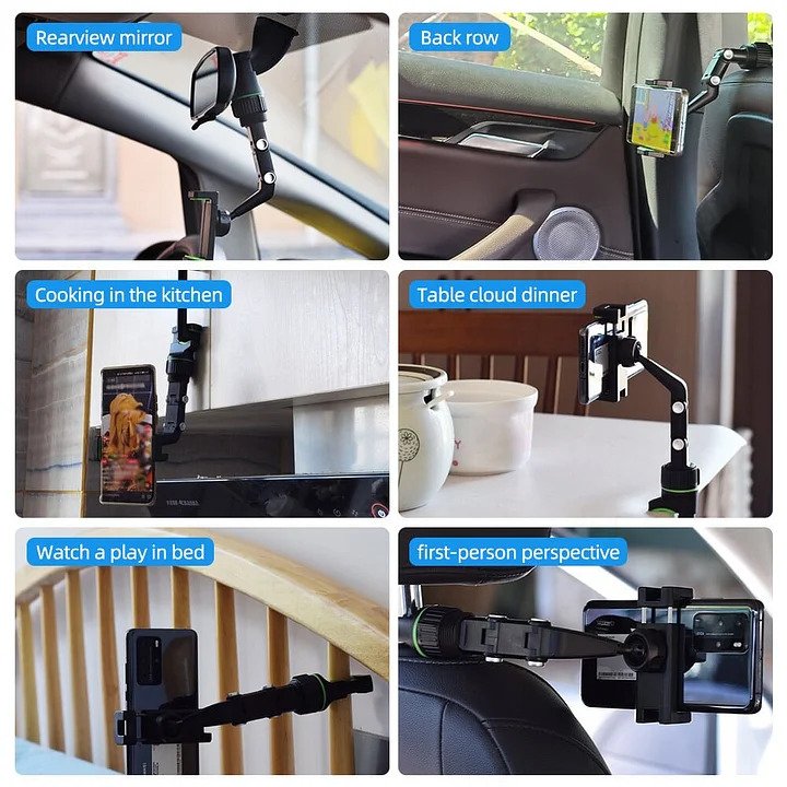 【LAST DAY SALE】Multifunctional mobile phone holder (360° Rotatable)
