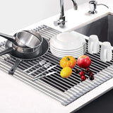 【LAST DAY SALE】Portable Stainless Steel Rolling Rack